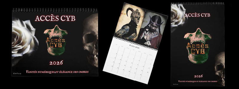 Calendriers gothiques et artistiques – créations originales en vanité numérique