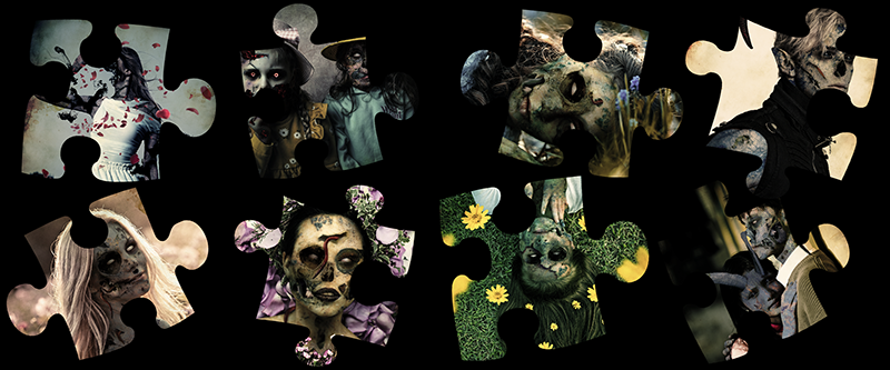Gothic and artistic puzzles – original creations in digital vanity